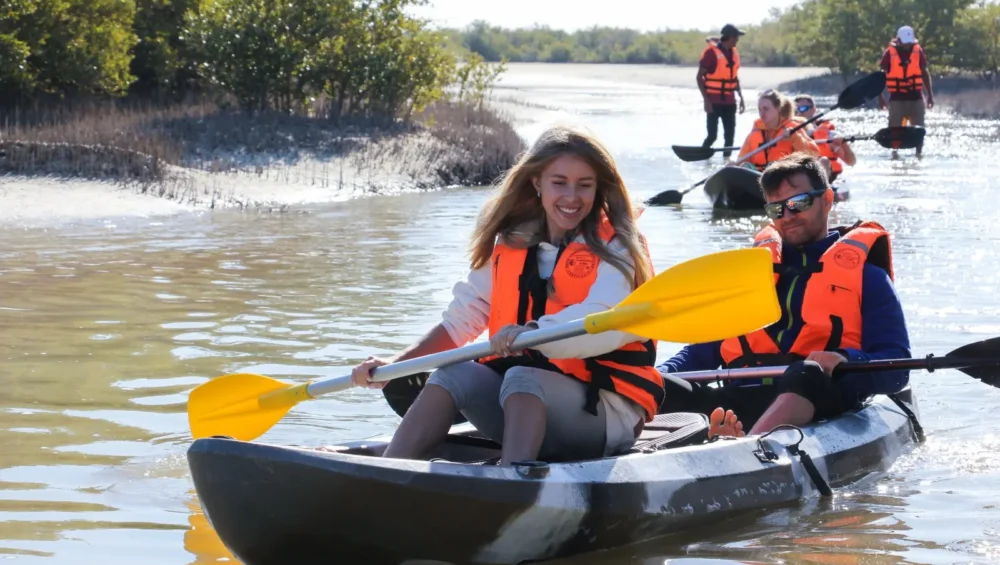 people enjoying kayaking in qatar