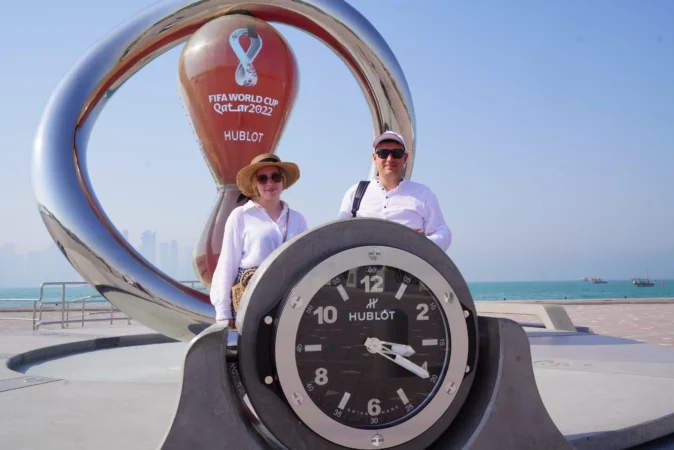fifa clock in doha city tour