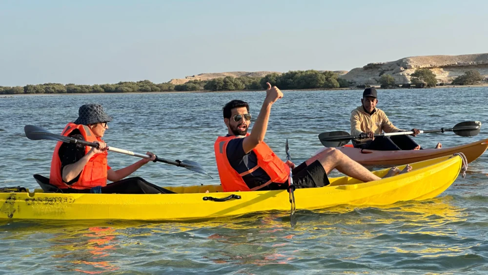 sunset kayaking in qatar