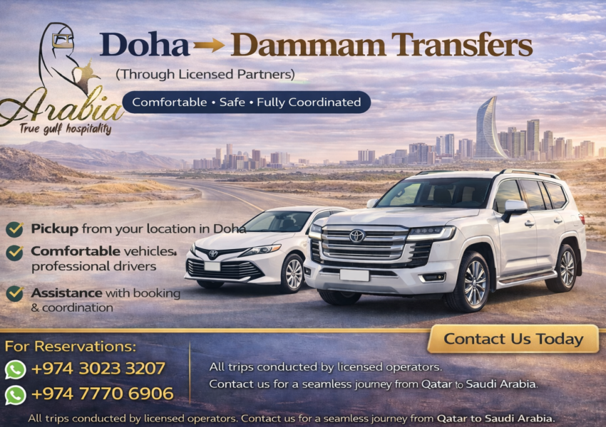 doha to dammam transfer