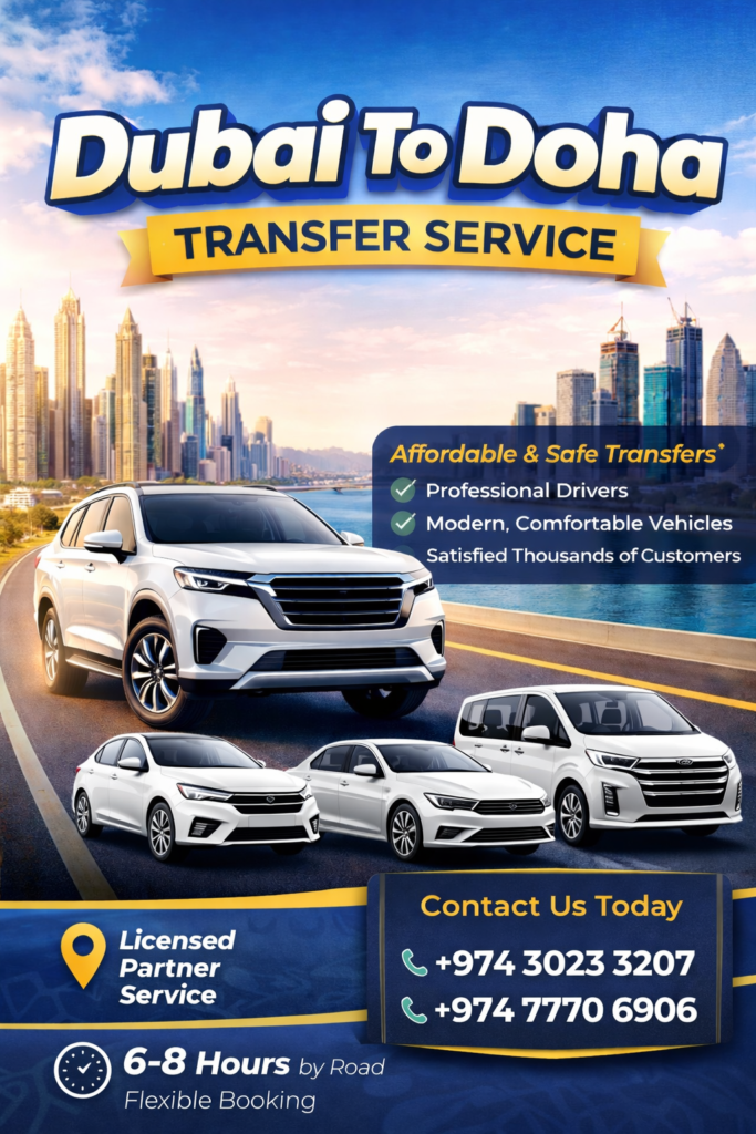 dubai to doha by road transfer