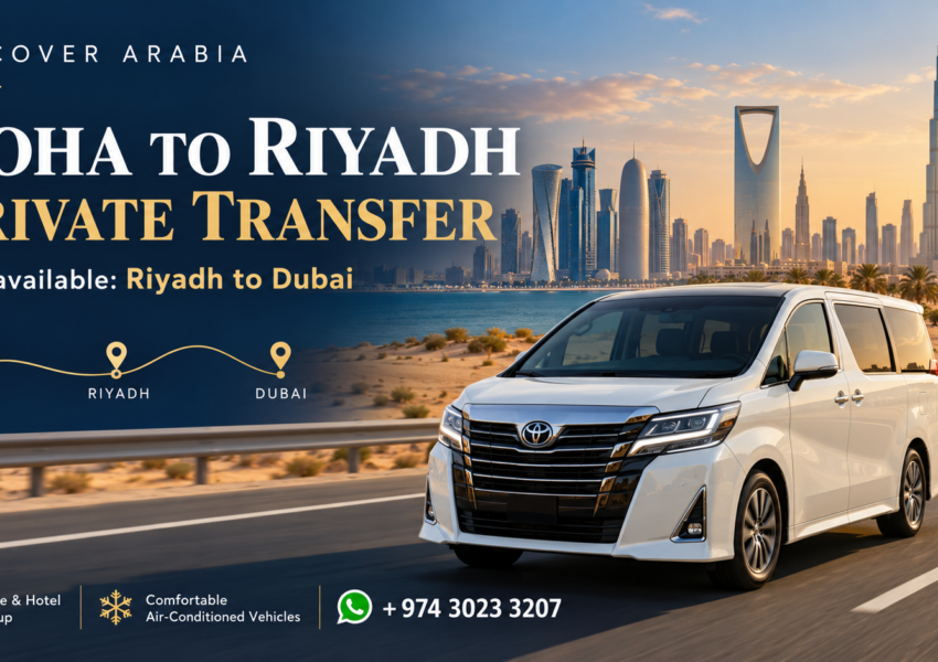 Discover Arabia vehicle for a Doha to Riyadh private transfer